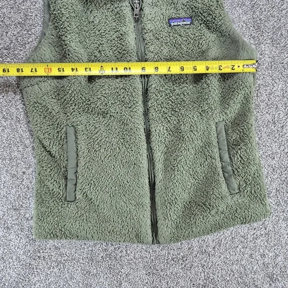 Patagonia Los Gatos Vest Womens Large Green Sherpa Full Zip Outdoors Hiking - Picture 6 of 10